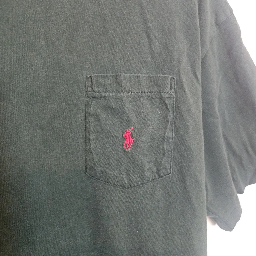 Polo Ralph Lauren Shirt Men XL Classic Fit Green‎ Red Pony Tee Luxury Wealth USA
